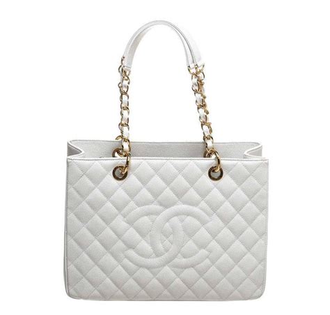 chanel white caviar grand shopper tote bag|Chanel Caviar Grand Shopping Tote .